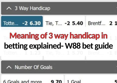 3 way handicap betting football